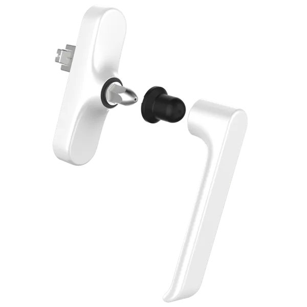 Pogonska ručica sa demontažnim rukohvatnim delom za okretno-nagibno otvaranje