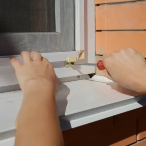 komarnici za prozore, ugradnja